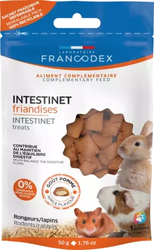 FRANCODEX Intestinet Delikatesse zur Unterstützung des Gleichgewichts der Darmflora für Nager und Kaninchen 50g