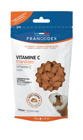 FRANCODEX Vitamin C Leckerli für Meerschweinchen 50g