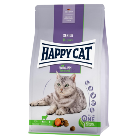 Happy Cat Senior Lammfutter 300g - geeignet für Weißbauchigel auf Diät u.ä.