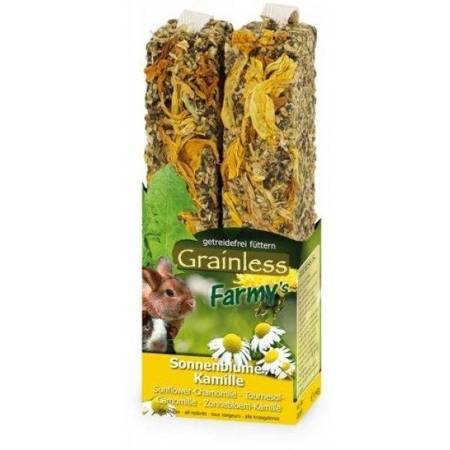 JR Farm 2 getreidefreie Kamille-Sonnenblumen-Kolben 140g