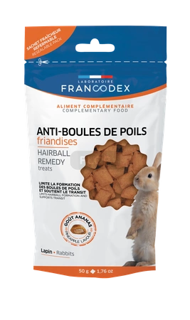 FRANCODEX Anti-Haarballen-Leckerli für Kaninchen 50g