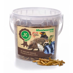 Getrocknete Mehlwurmlarven – Proteinreicher Snack für Igel und Ratten 80g/500ml