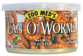 Zoo Med Can O' Worms 35g, 1er Pack Mehlwürmer für Weißbauchigel